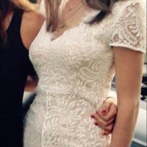 White lace dress